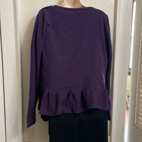 My Collection, Purple and Black Sweater Cardigan (L) - Picture 2 of 5